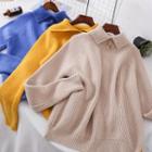 Polo Collared Rib Sweater