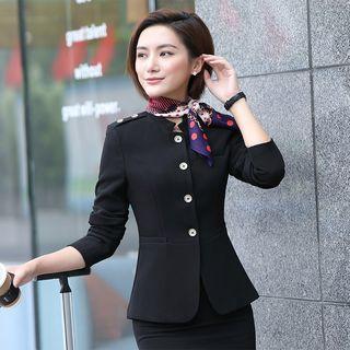 Stand Collar Blazer / Dress Pants