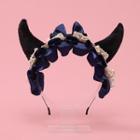 Horn Bow Lace Headband