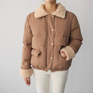 Faux-fur Detail Padded Jacket