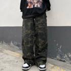 Camo Wide Leg Cargo Jeans