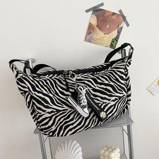 Zebra Print Messenger Bag