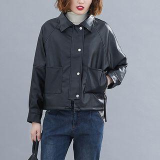 Plain Pu Jacket
