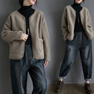 Round-neck Jacket As Shown In Figure - One Size