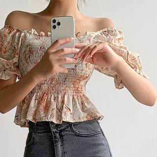 Two-way Dyed Peplum Blouse