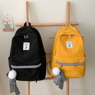 Label Nylon Backpack