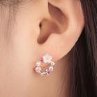Flower Stud Earring 01 - 1 Pair - 2069 - Gold - One Size