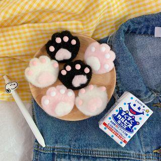 Cat Paw Chenille Brooch