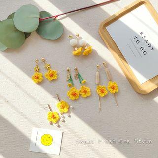 Sunflower Drop Earring