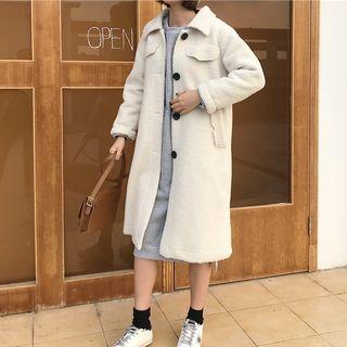 Coral Fleece Single-breasted Coat