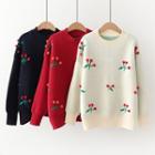 Cherry Accent Sweater