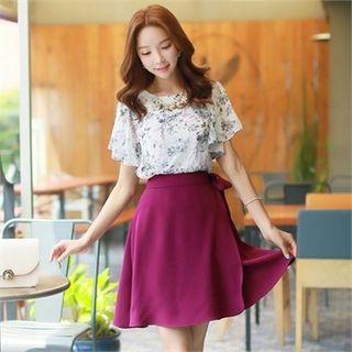 A-line Surplice-wrap Skirt