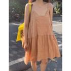 Spaghetti-strap Laced A-line Dress