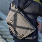 Nylon Messenger Bag Gray - One Size