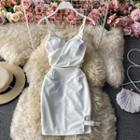 Plain Cut-out Sleeveless Dress
