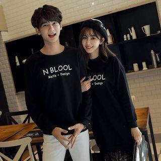 Couple Matching Lettering Pullover/ Pullover Dress