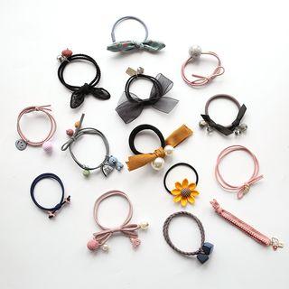 Flower / Bead Hair Tie (various Designs)