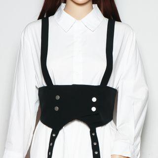 Double-breasted Vest Black - One Size