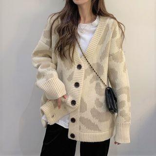 Cow Print Cardigan / Wide-leg Pants