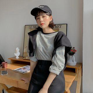 Loose-fit Stripe Ringer T-shirt