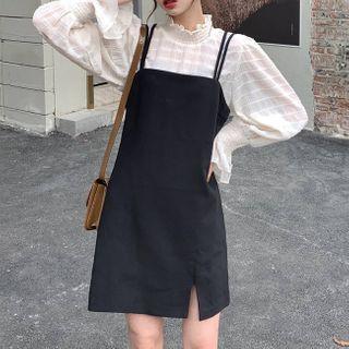 Blouse / Strappy Mini A-line Dress