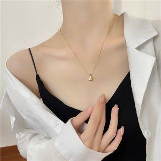 Heart Pendant Necklace Necklace - Gold - One Size