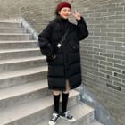 Padded Long Coat 55 - Black - One Size