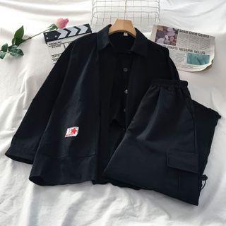Tank Top / Long-sleeve Shirt / Wide-leg Cargo Pants