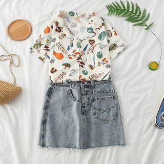 Loose-fit Print Short-sleeve Shirt