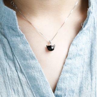 Ceramic Cat Necklace