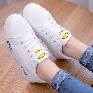 Smiley Platform Sneakers