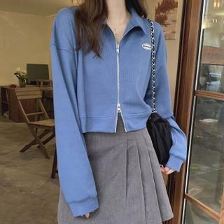 Logo Polo-neck Zip Sweatshirt