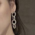 Alloy Chain Dangle Earring 1 Pair - 0074a - Silver - One Size