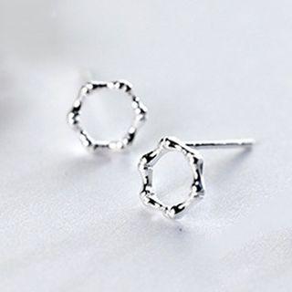 925 Sterling Silver Round Earring