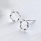 925 Sterling Silver Round Earring