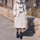 Long-sleeve Toggle Furry Trim Coat