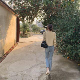 Square-neck Boxy Jacket