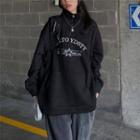 Long-sleeve Half Zip Lettering Sweatshirt