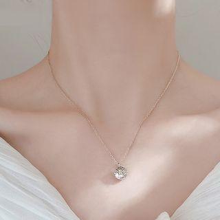 Flower Necklace 925 Silver - Daisy - Silver - One Size
