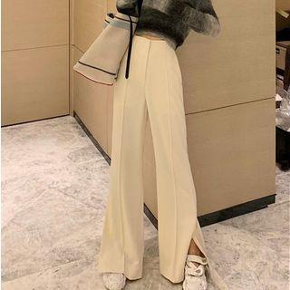 Split-side Wide Leg Pants