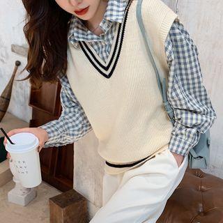 Sweater Vest White - One Size