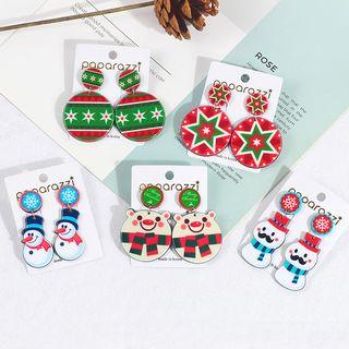 Christmas Acrylic Drop Earring