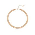 Fashion And Elegant Plated Rose Gold English Alphabet 316l Stainless Steel Short Necklace Rose Gold - One Size