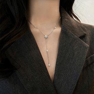 Rhinestone Star Chain Necklace Necklace - As Shown In Figure - One Size