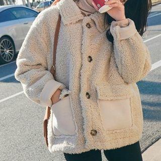 Fleece Button-up Coat