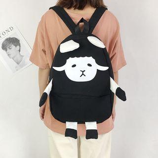 Cartoon Sheep Canvas Backpack
