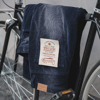 Ombre Corduroy Straight-cut Pants