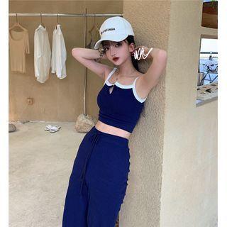 Sleeveless Top / Wide Leg Pants