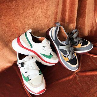 Belted-detail Platform Sneakers