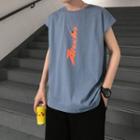 English Word Sleeveless Tank Top